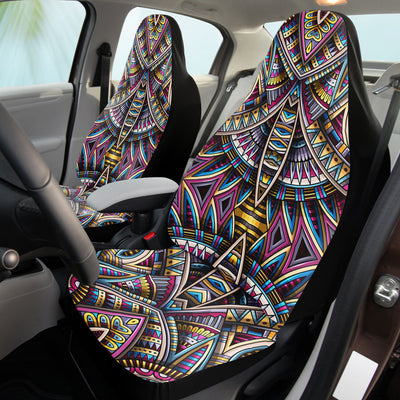 Gray Tribal Line Art 4 | Car Seat Covers