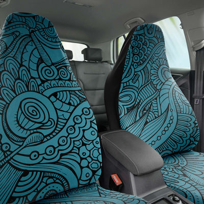 Dark Slate Gray Paisley 2 | Car Seat Covers