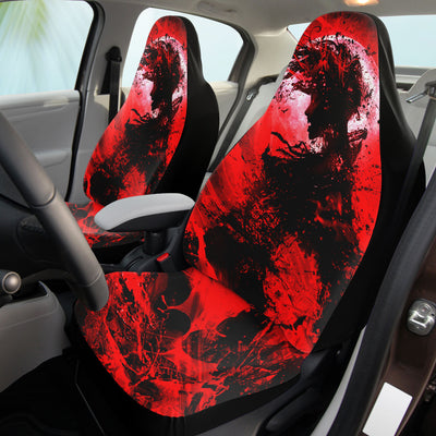 Pale Violet Red Fiery Anime Decor | Car Seat Covers