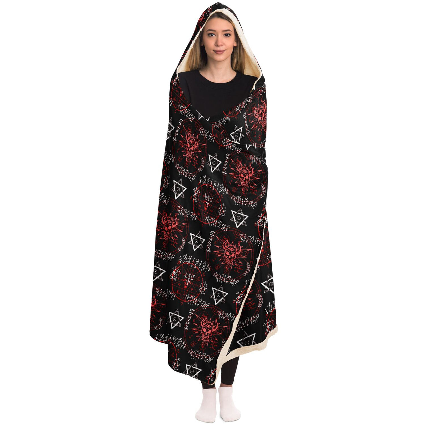 Gray witchy 14 Hooded Blanket-Frontside-Design_Template copy