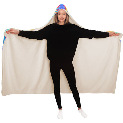 Black hippie 17 Hooded Blanket-Frontside-Design_Template copy
