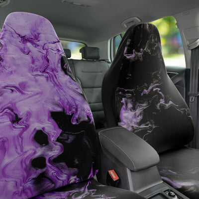 Dark Slate Gray Flowing Metallic Purple | Car Seat Covers