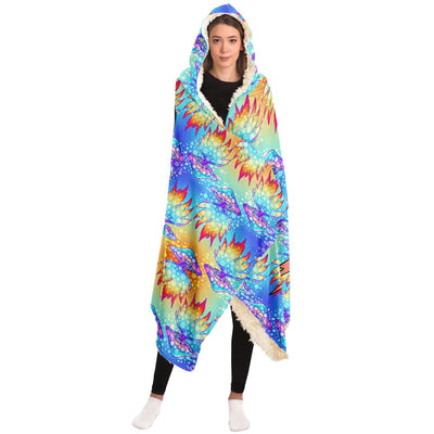 Gray hippie 17 Hooded Blanket-Frontside-Design_Template copy