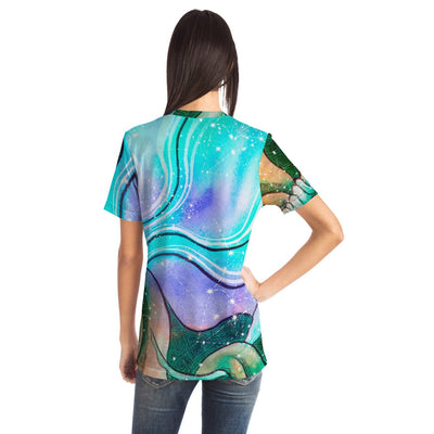 Medium Aquamarine Mystical Capricorn Celestial | T-Shirt