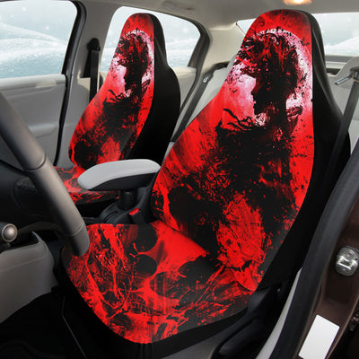 Pale Violet Red Fiery Anime Decor | Car Seat Covers