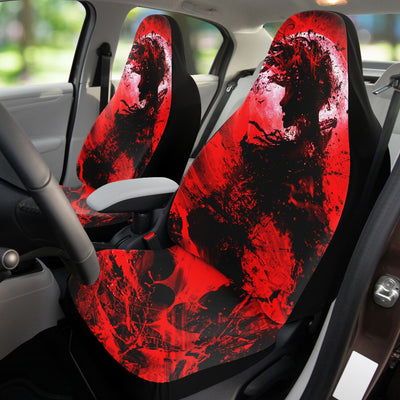 Light Coral Fiery Anime Decor | Car Seat Covers