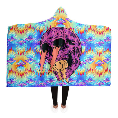 Gray hippie 17 Hooded Blanket-Frontside-Design_Template copy