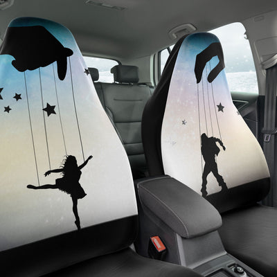 Light Gray Dancing Marionette's | Car Seat Covers