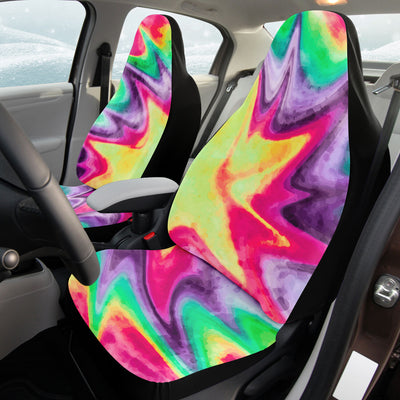 Tan Bright Dirty Tie Dye | Car Seat Covers