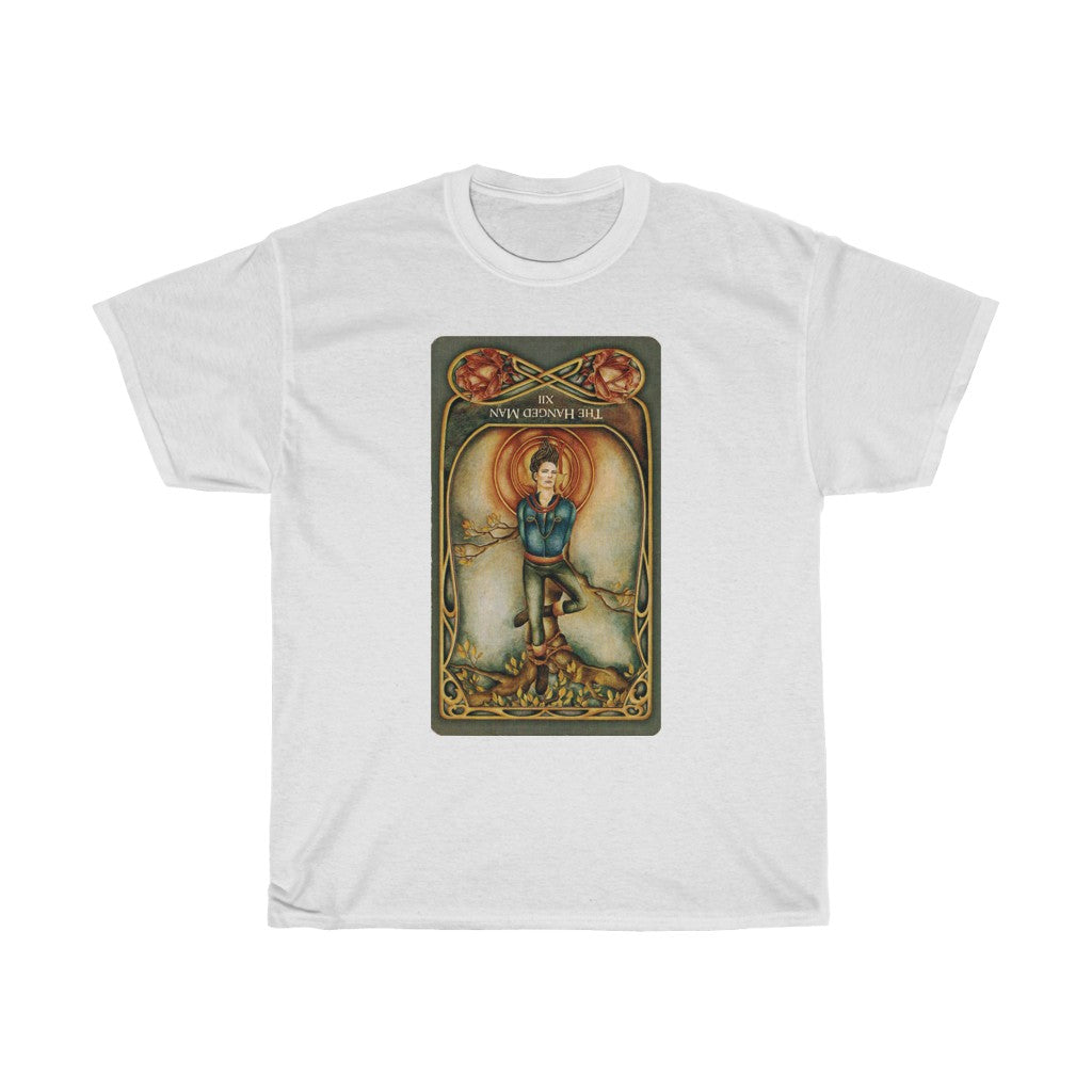 Light Gray The Hanged Man Tarot Card | T-Shirt
