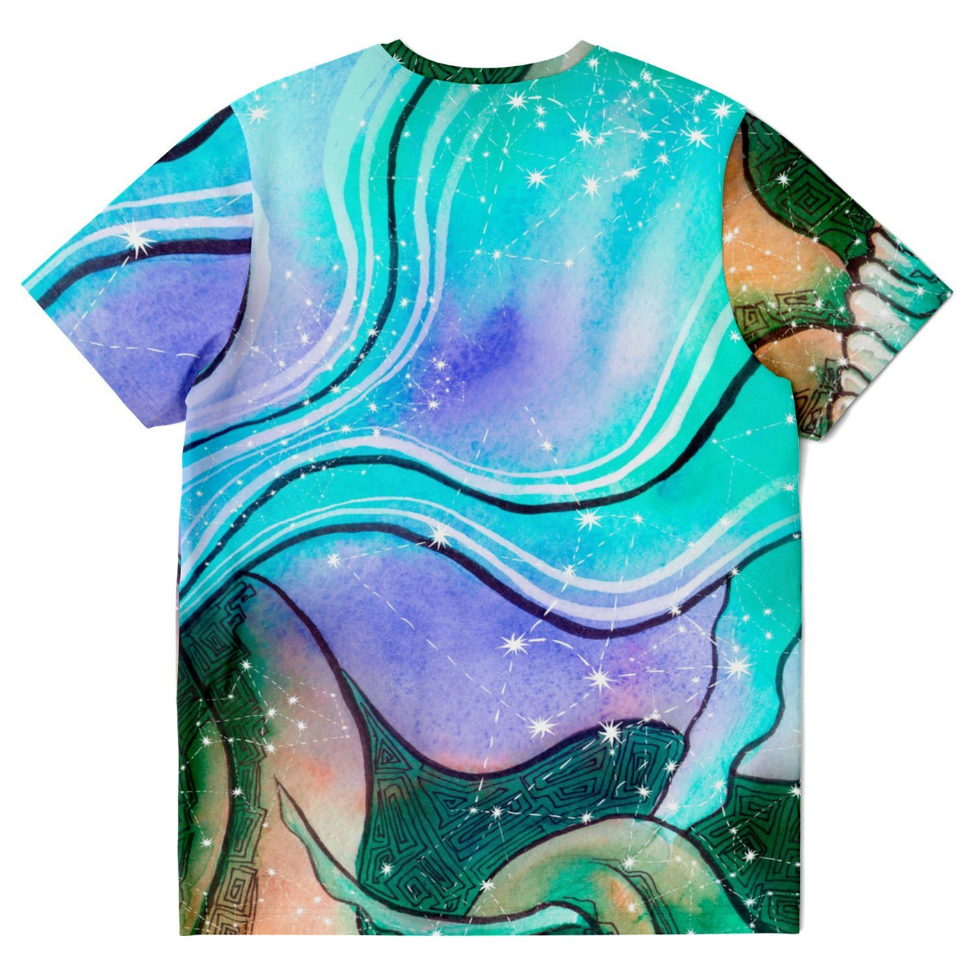 Sky Blue Mystical Capricorn Celestial | T-Shirt