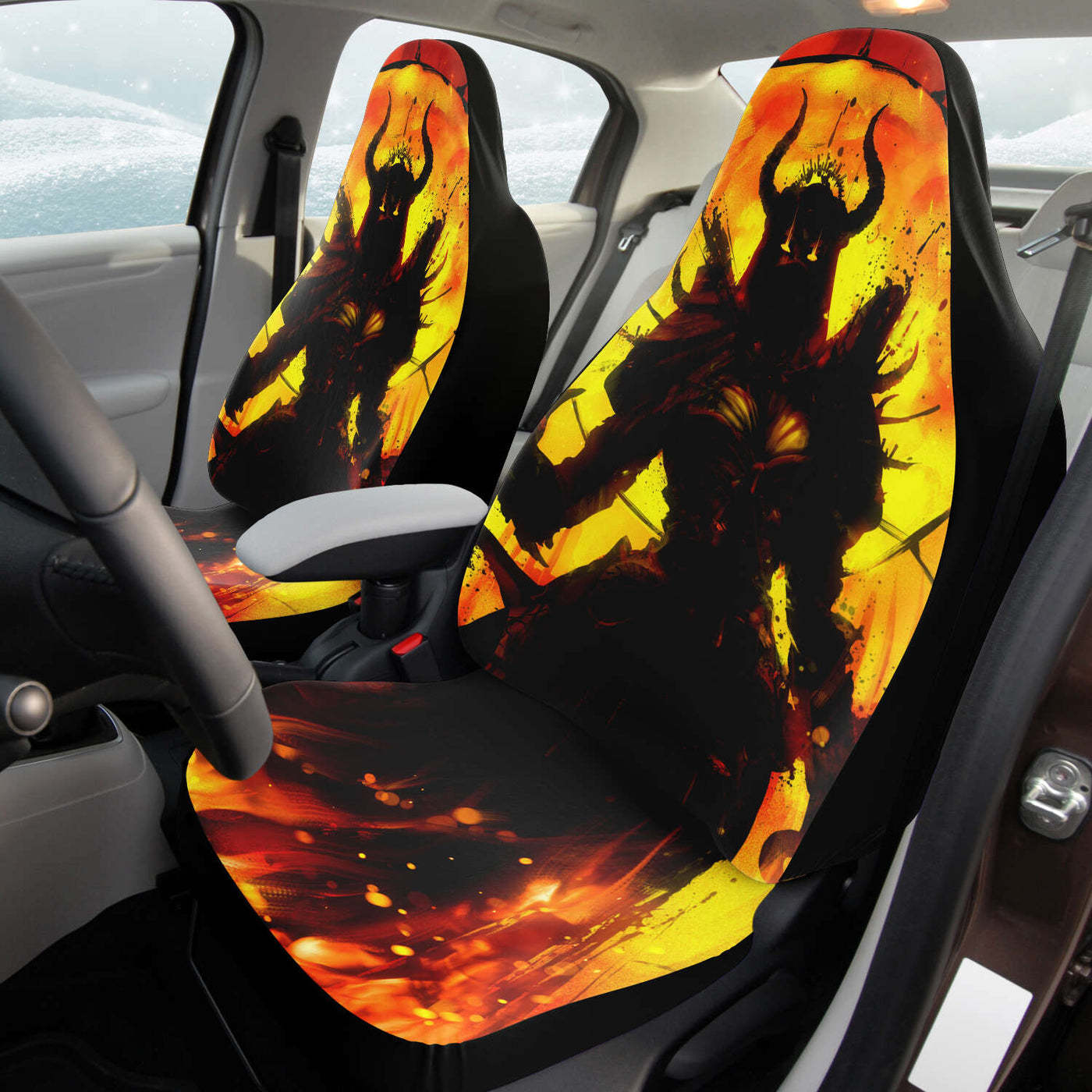 Tan Demon Queen | Car Seat Covers