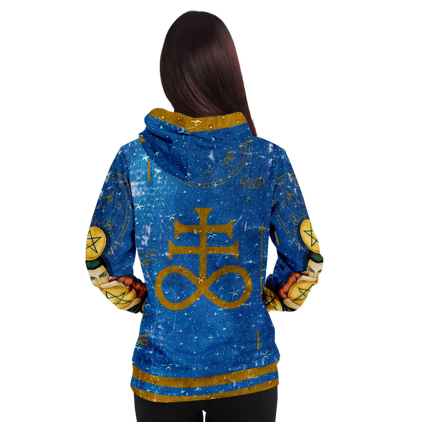 Midnight Blue The Magician Tarot Card | Athletic Hoodie
