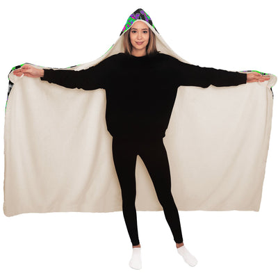 Black hippie 22 Hooded Blanket-Frontside-Design_Template copy