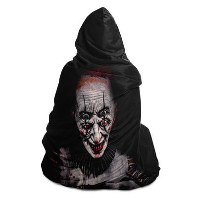 Black Creepy Clown | Hooded Blanket