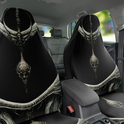 Dark Slate Gray Thone Of Bones 2 Gothic | Car Seat Covers