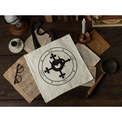 Dark Gray Lucifers Compass | Tote Bag