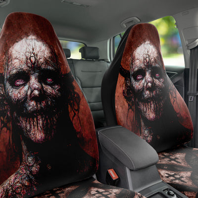 Dark Slate Gray Demonic Horror Art | Car Seat Covers