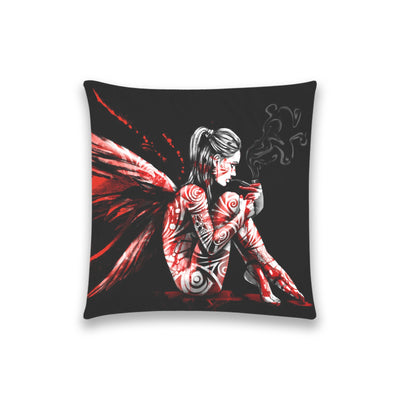 Light Gray Fairy Getting High Fairycore | Pillow Cover