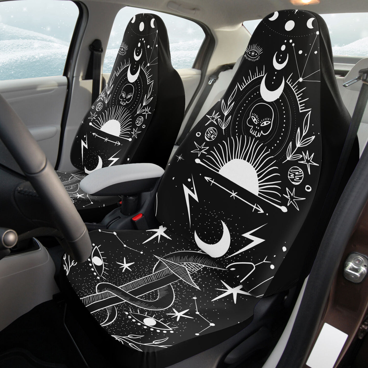 Light Gray Celestial 3 | Car Seat Covers