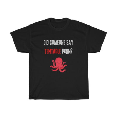 Black Funny Tentacle Porn Tee | T-Shirt