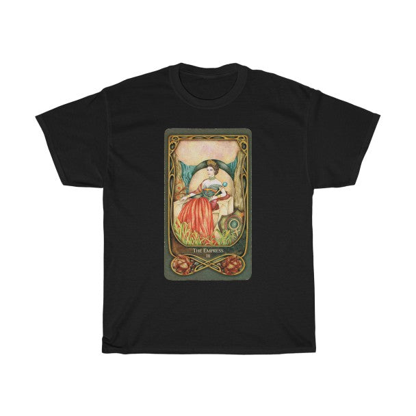 Dark Slate Gray The Empress Tarot Card | T-Shirt