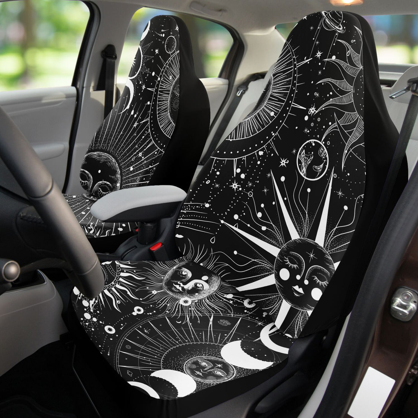 Black Celestial 9 | Car Seat Covers