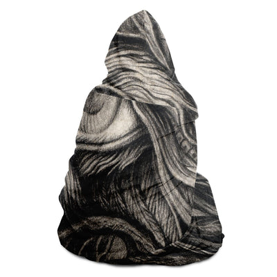 Dark Slate Gray pencil 2 Hooded Blanket-Frontside-Design_Template copy