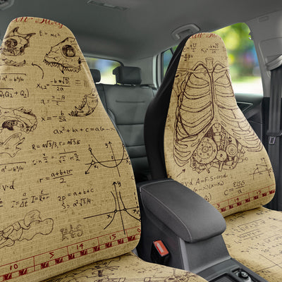 Dim Gray Steampunk Diary | Car Seat Covers