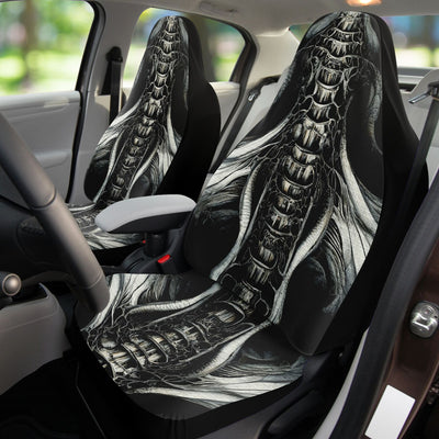 Black Throne Of Bones 7 Gothic | Car Seat Covers