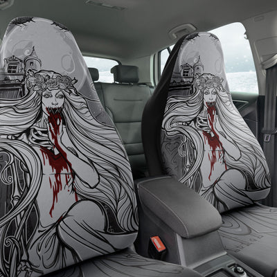 Dark Slate Gray Banshee Horror Art Mythological | Car Seat Covers