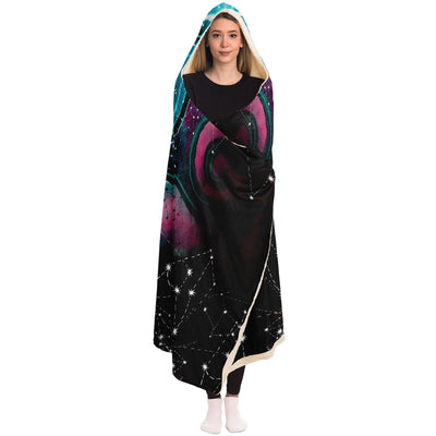 Black Starry 1 Hooded Blanket-Frontside-Design_Template copy