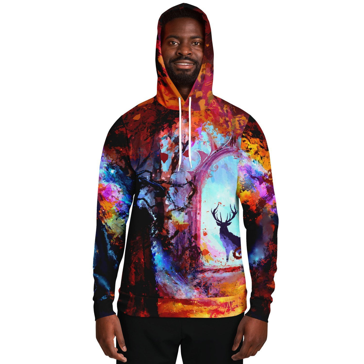 Black Majestic Forest | Athletic Hoodie