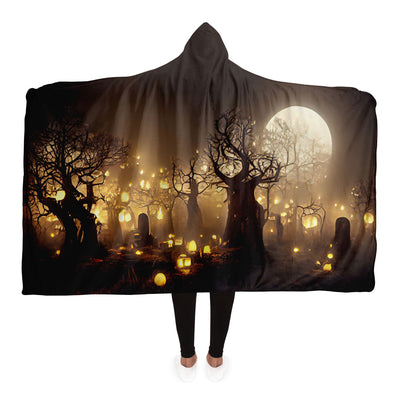 Black ai forest 2 Hooded Blanket-Frontside-Design_Template copy