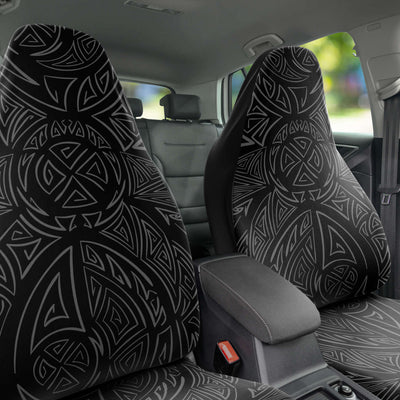 Dark Slate Gray Pastel Goth Line Art Car Freshies Goth Accessories | Car Seat Covers