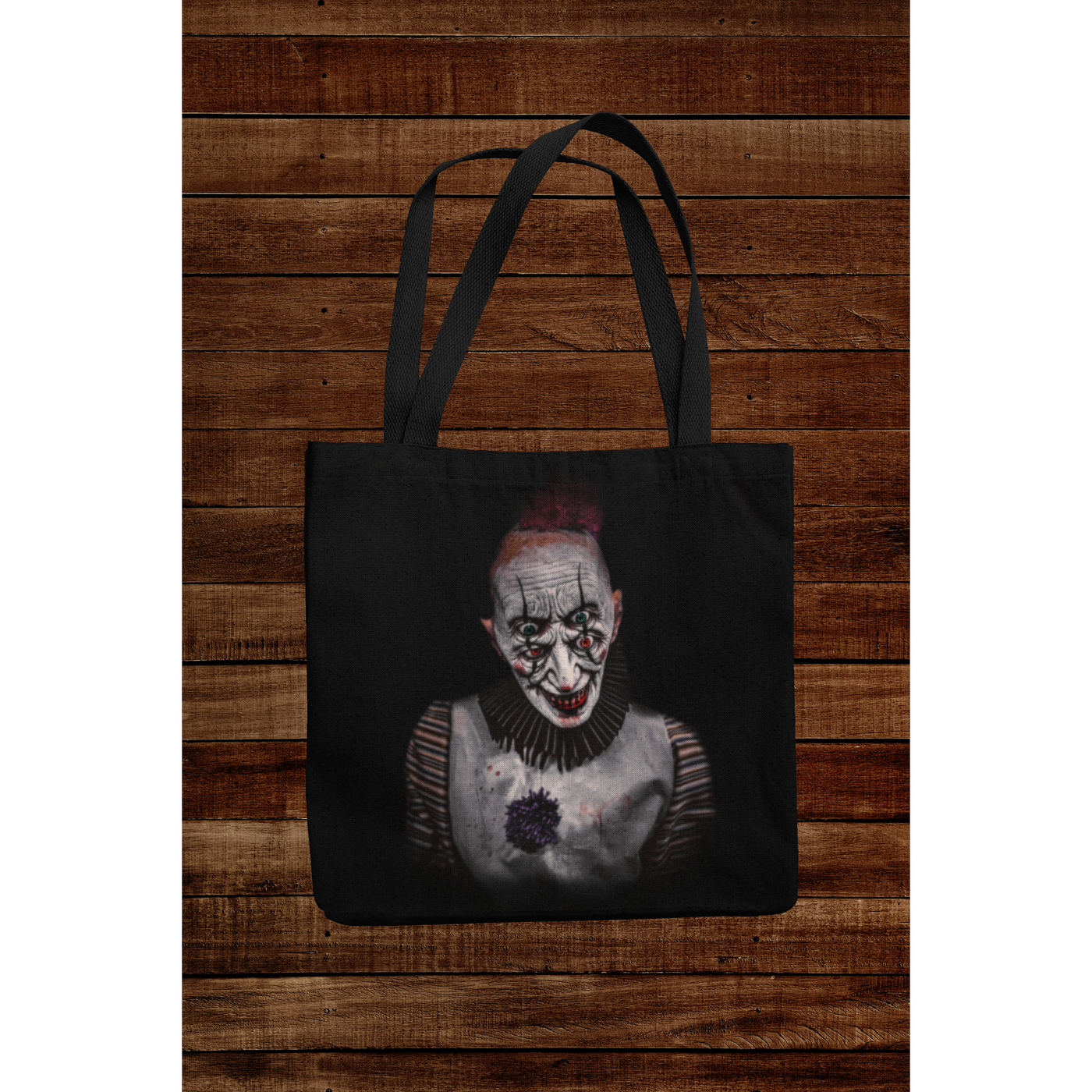 Black Creepy Clown | Tote Bag