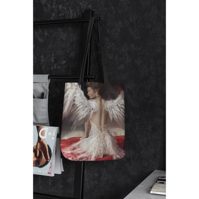 Black Beautiful Angel Hand Drawn | Tote Bag