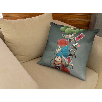 Rosy Brown Alice Series 14 | Pillow Cover