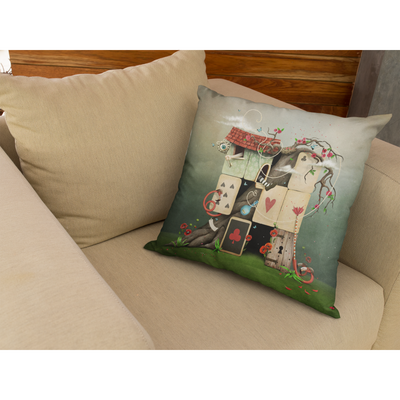 Rosy Brown Alice Series 9 | Pillow Cover