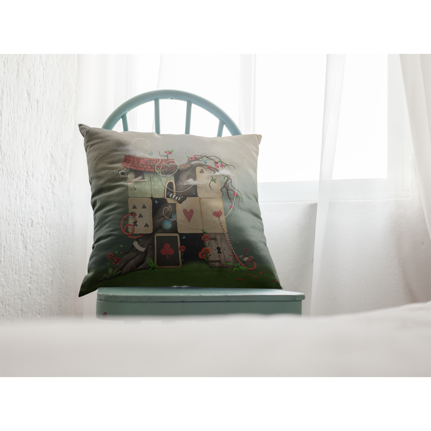 Light Gray Alice Series 9 | Pillow Cover