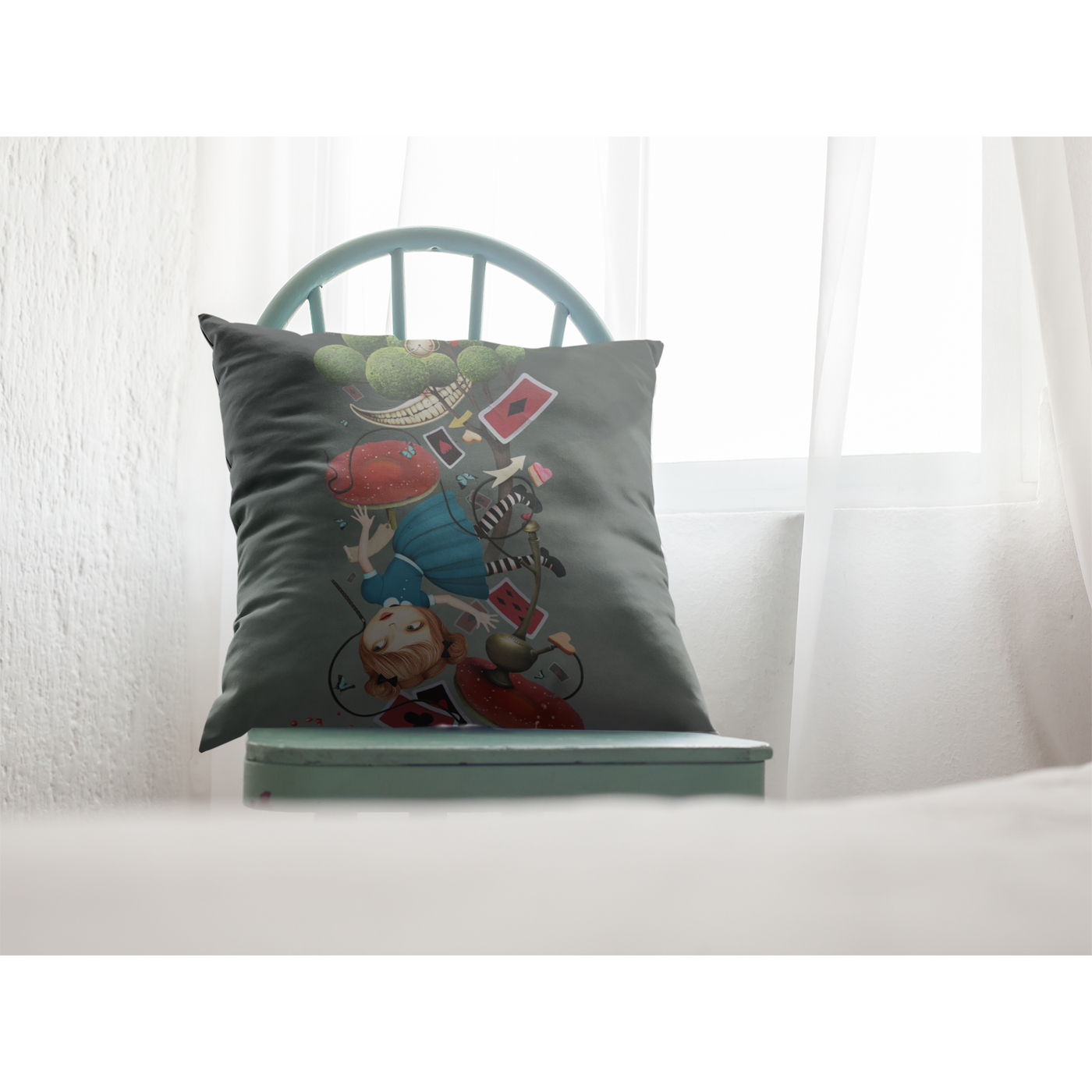 Light Gray Alice Series 14 | Pillow Cover