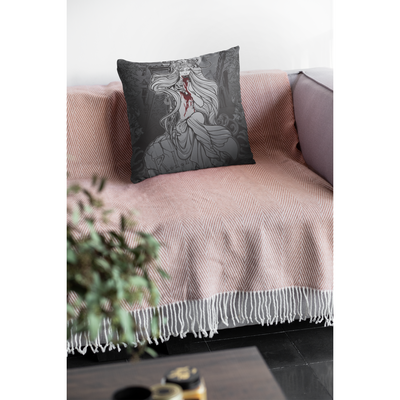 Gray Banshee Horror Art Mythological | Pillow Cover
