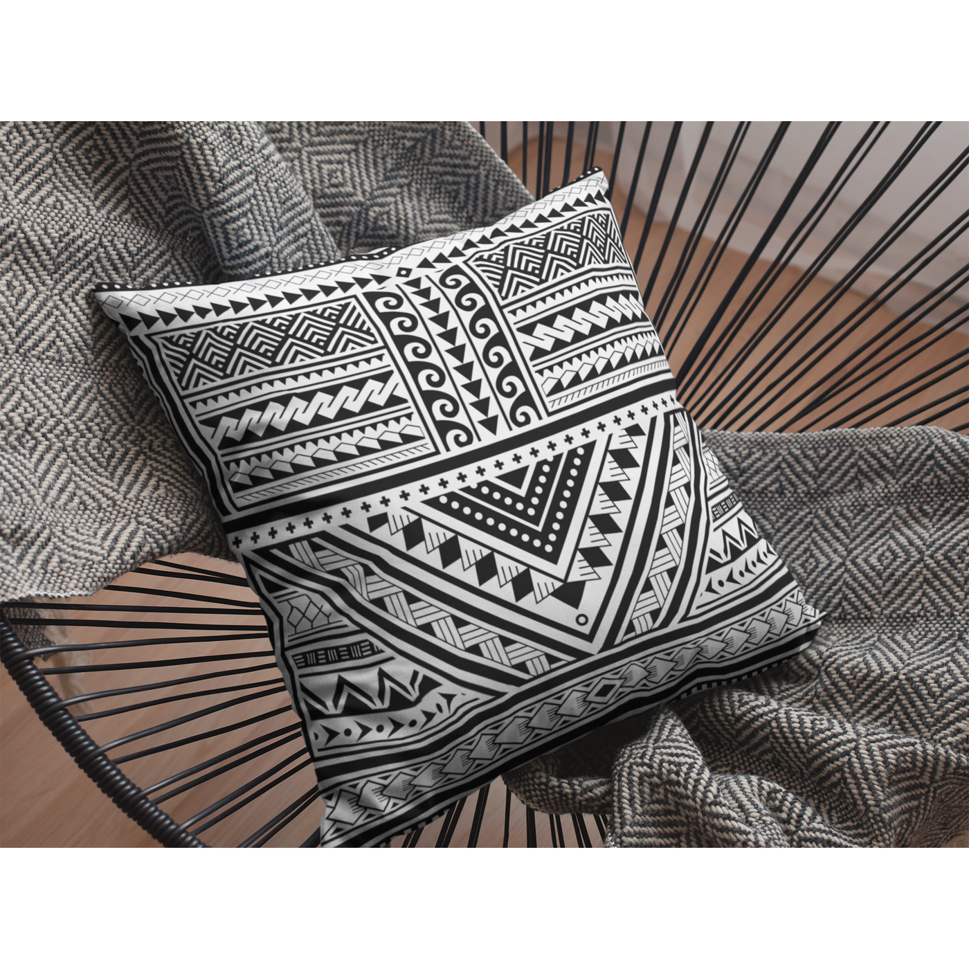 Dark Slate Gray Polynesian 2 | Pillow Case
