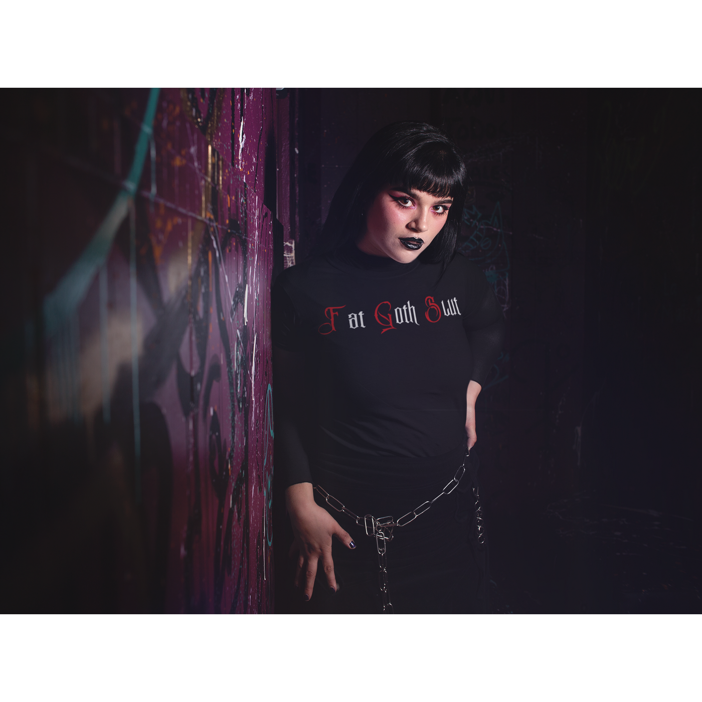 Black Fat Goth Slut | T-Shirt