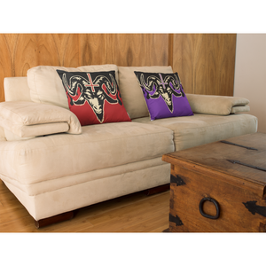 Rosy Brown Baphomet Red & Purple | Pillow Cases