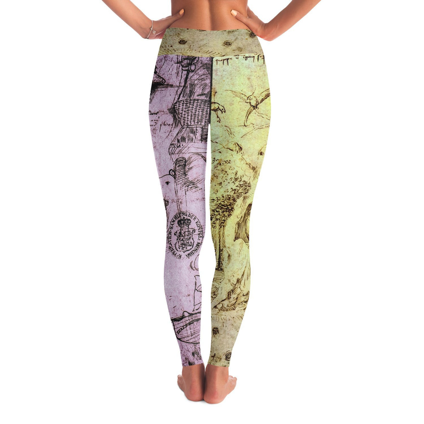 Rosy Brown Hieronymus Bosch The Woods | Yoga Leggings