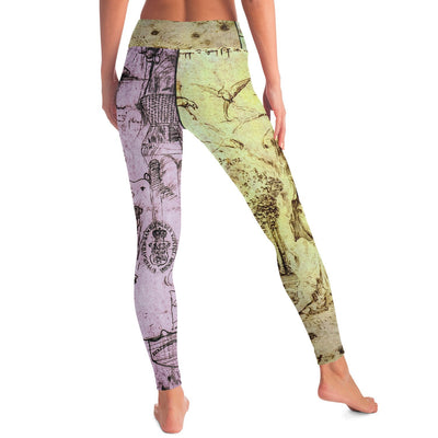 Rosy Brown Hieronymus Bosch The Woods | Yoga Leggings